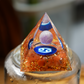 6cm Zodiac Orgone Resin Indused Crystal Chips Pyramid Free Form Bulk Wholesale