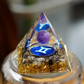 6cm Zodiac Orgone Resin Indused Crystal Chips Pyramid Free Form Bulk Wholesale