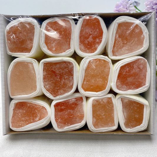Orange Calcite Raw Stone Collection Box Bulk Wholesale