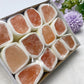 Orange Calcite Raw Stone Collection Box Bulk Wholesale