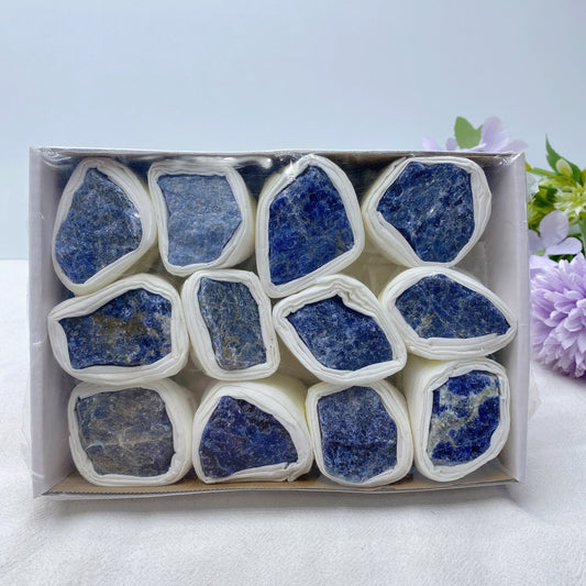 Sodalite Raw Stone Collection Box