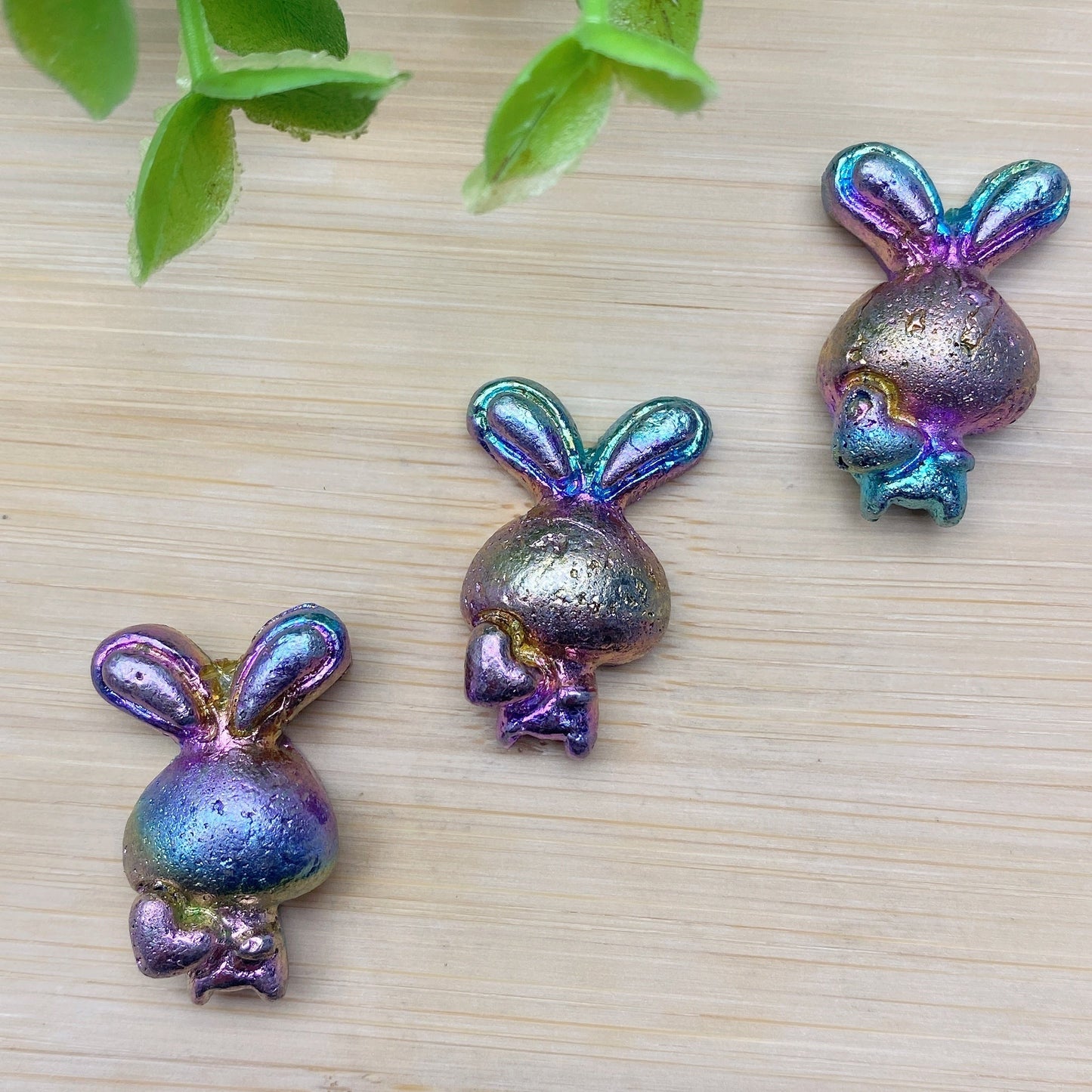 Aura Bismuth Mini Rabbit Carvings Bulk Wholesale