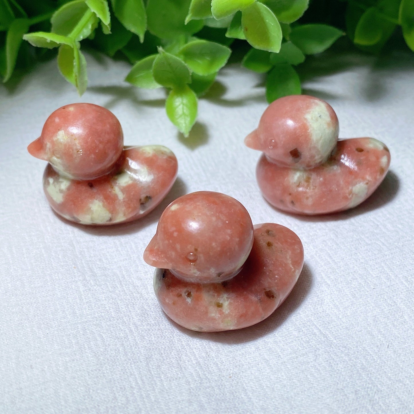 1.1" Jade Duck Carvings Bulk Wholesale