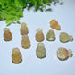 Yellow Fluorite Pinaple House Carvings Bulk Wholesale