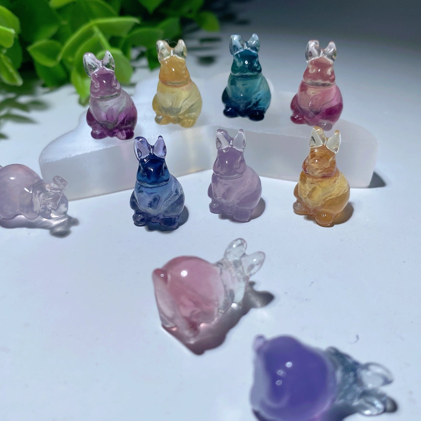 Mixed Fluorite Mini Carvings Bulk Wholesale