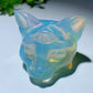 1.8" Mixed Crystal Cat Head Carvings Bulk Wholesale