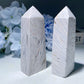 1.5"-4.0" White Lace Agate Point Buk Wholesale