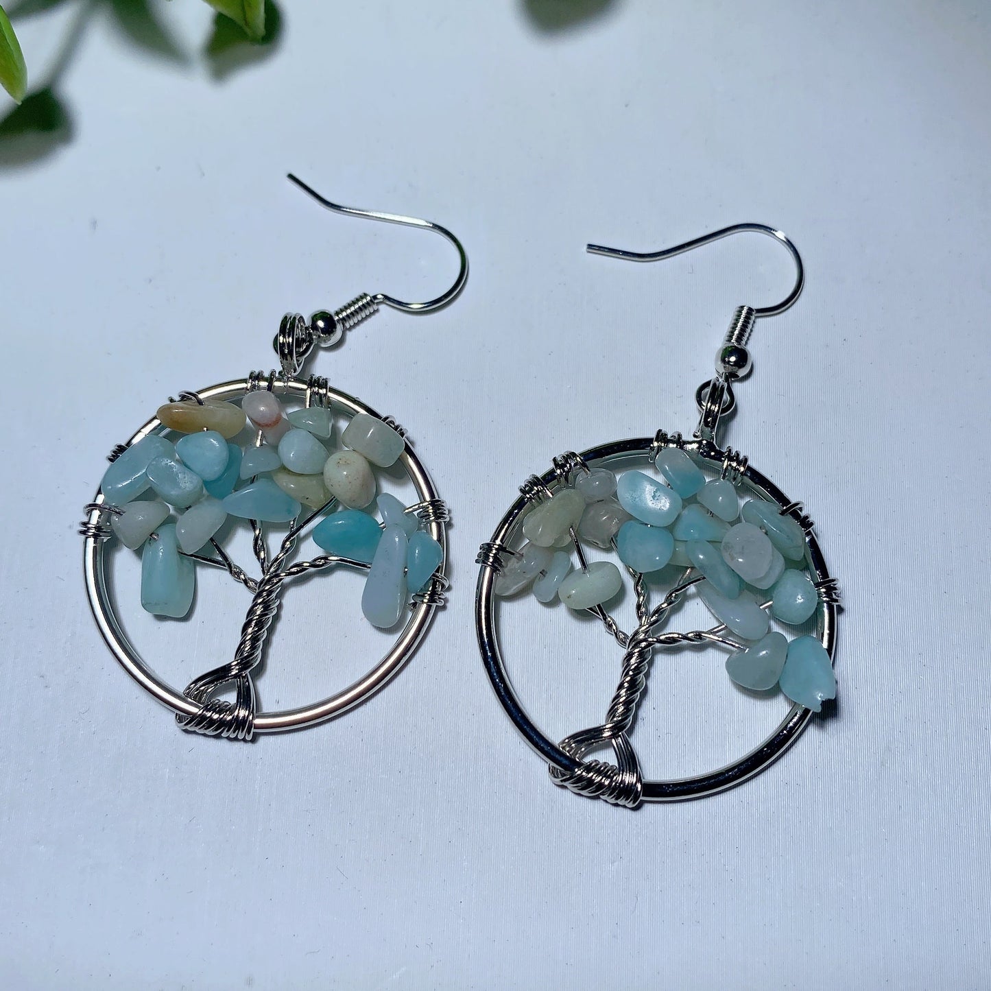 Mixed Crystal Life Tree Earrings Bulk Wholesale