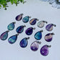 1.0" Rainbow Fluorite Water Drop Pendant Bulk Wholesale