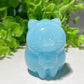 2.0" Mixed Crystal Cat Carvings Bulk Wholesale