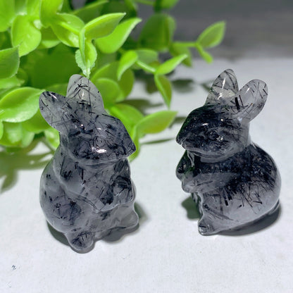 1.2"-1.7" Black Tourmaline Mini Carvings Bulk Wholesale