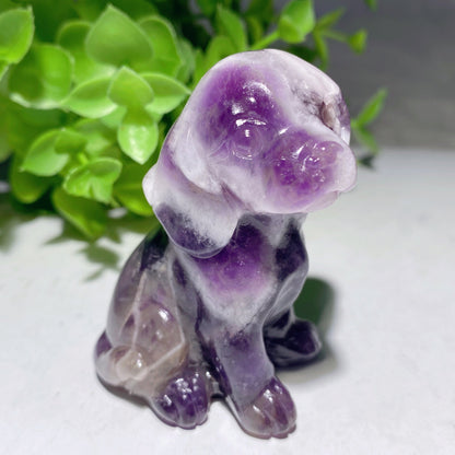 2.4" Mixed Crystal Dog Carvings Bulk Wholesale