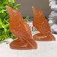 3.0" Honey Calcite Crow Carvings Bulk Wholesale