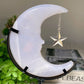 Mixed Crystal Moon Face Carvings with Stand Free Form Bulk Wholesale