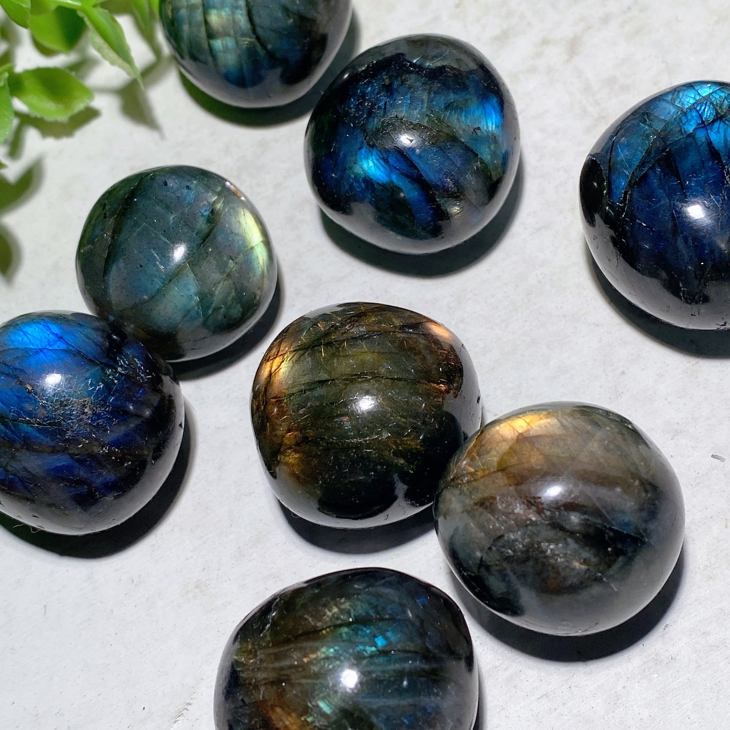 25-30mm Labradorite Tumbles Bag 200g Bulk Wholesale