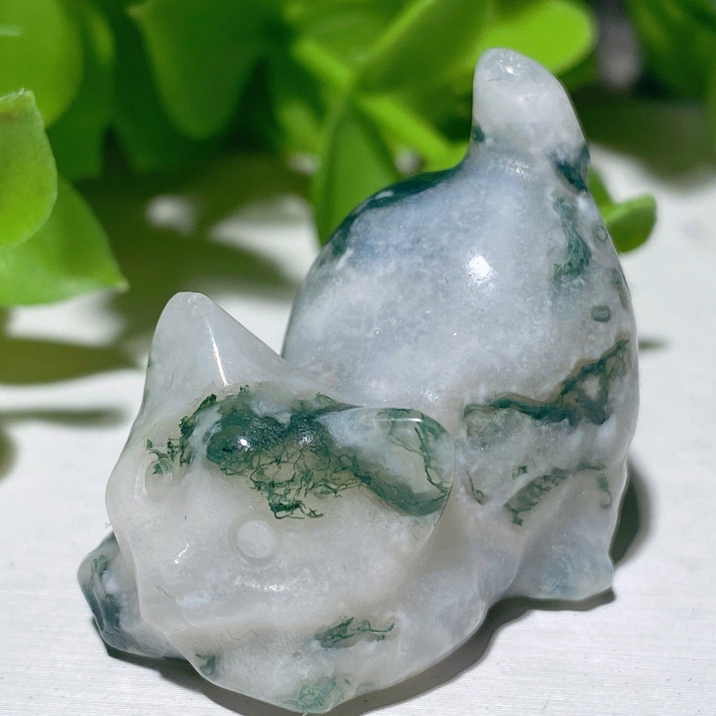 1.2" Mixed Crystal Mini Cat Carvings Bulk Wholesale