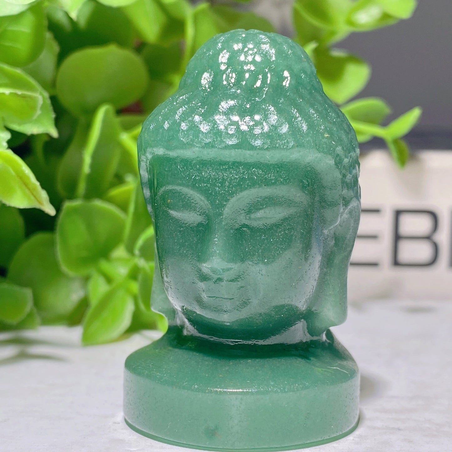 2.0" Mixed Crystal Buddha Head Carvings Bulk Wholesale