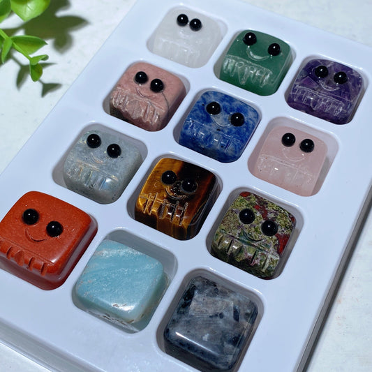 20mm Mixed Crystal Elf Cubes Collection Box Bulk Wholesale