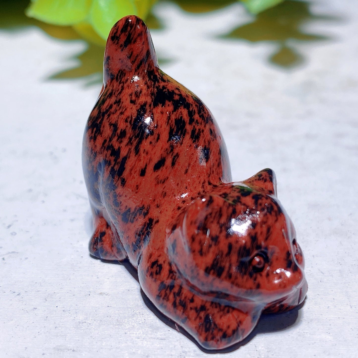 1.2" Mixed Crystal Mini Cat Carvings Bulk Wholesale