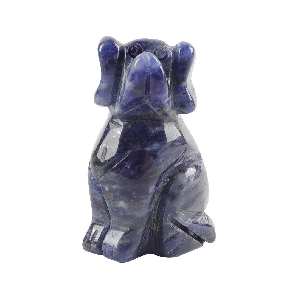 2" Sodalite Dog Figurine Crystal Carvings Wholesale Crystals USA