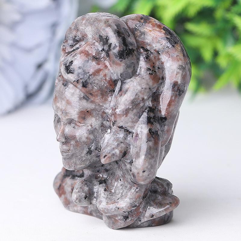 2.5" Yooperlite Medusa Crystal Carvings Wholesale Crystals USA