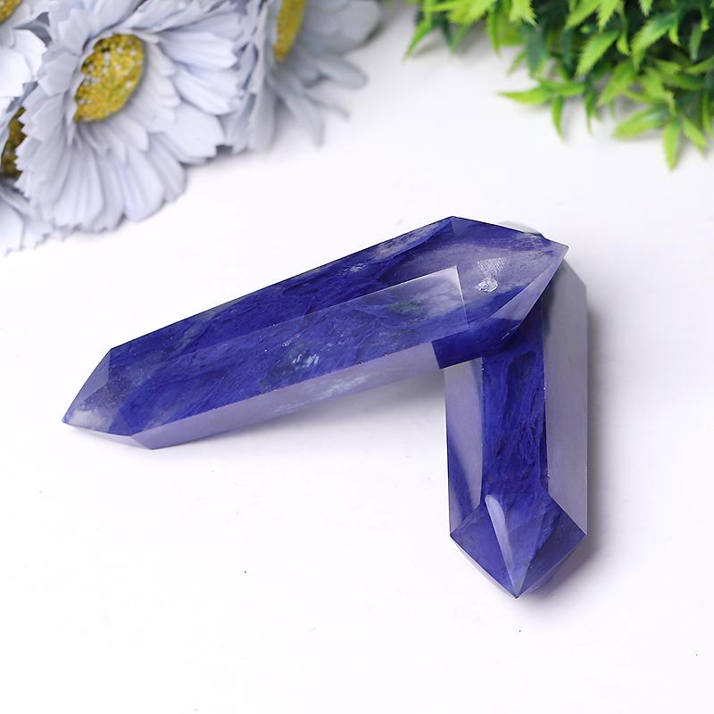 Blue Smelting Quartz Double Terminated Point Wholesale Crystals USA