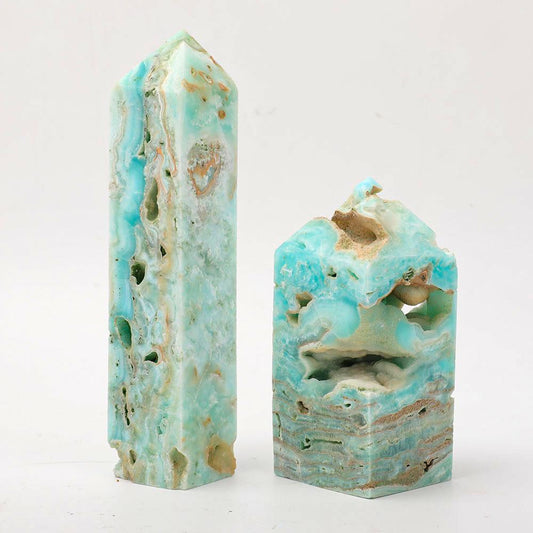 Set of 2 Hemimorphite Tower Wholesale Crystals USA