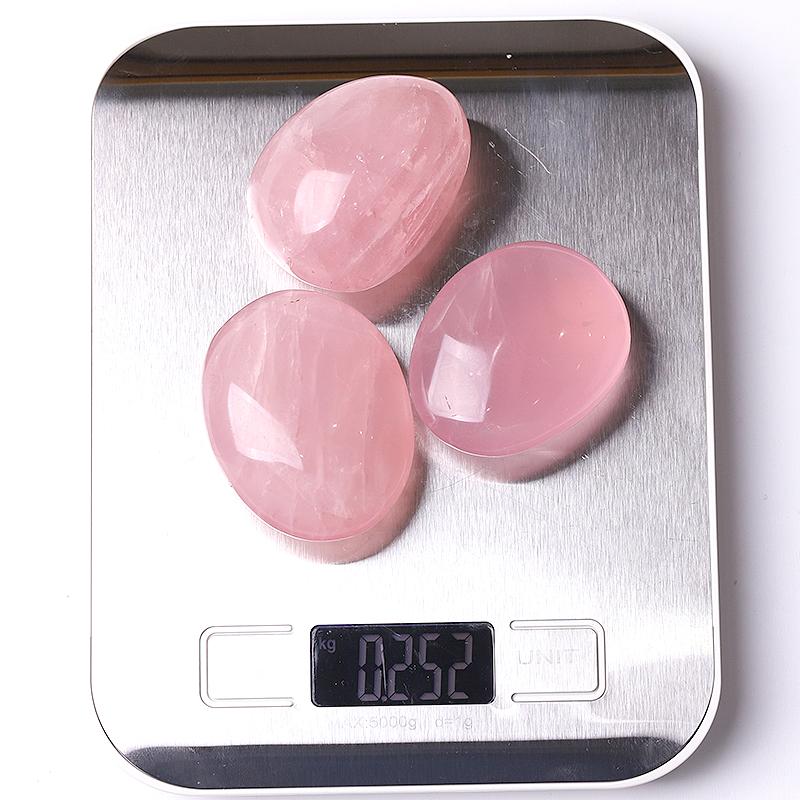 0.1kg 50mm-60mm Rose Quartz Tumbles Palm stones Wholesale Crystals USA