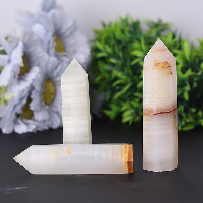 Wholesale Bulk Natural Crystal Afghan White Jade R Crystal Points Wholesale Crystals USA