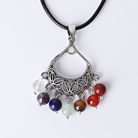 1.5" Chakra Crystal Pendant Wholesale Crystals USA