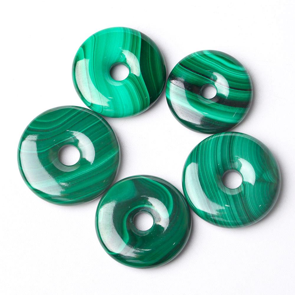 Malachite Donut Shape Crystal Pendant Wholesale Crystals USA