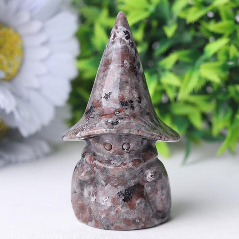 3" Yooperlite Baby Witch Wizard Crystal Carvings for Halloween Wholesale Crystals USA