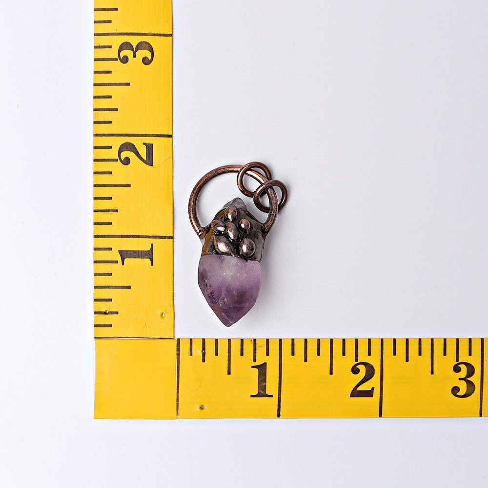 1.5" Amethyst Pendant for DIY Wholesale Crystals USA