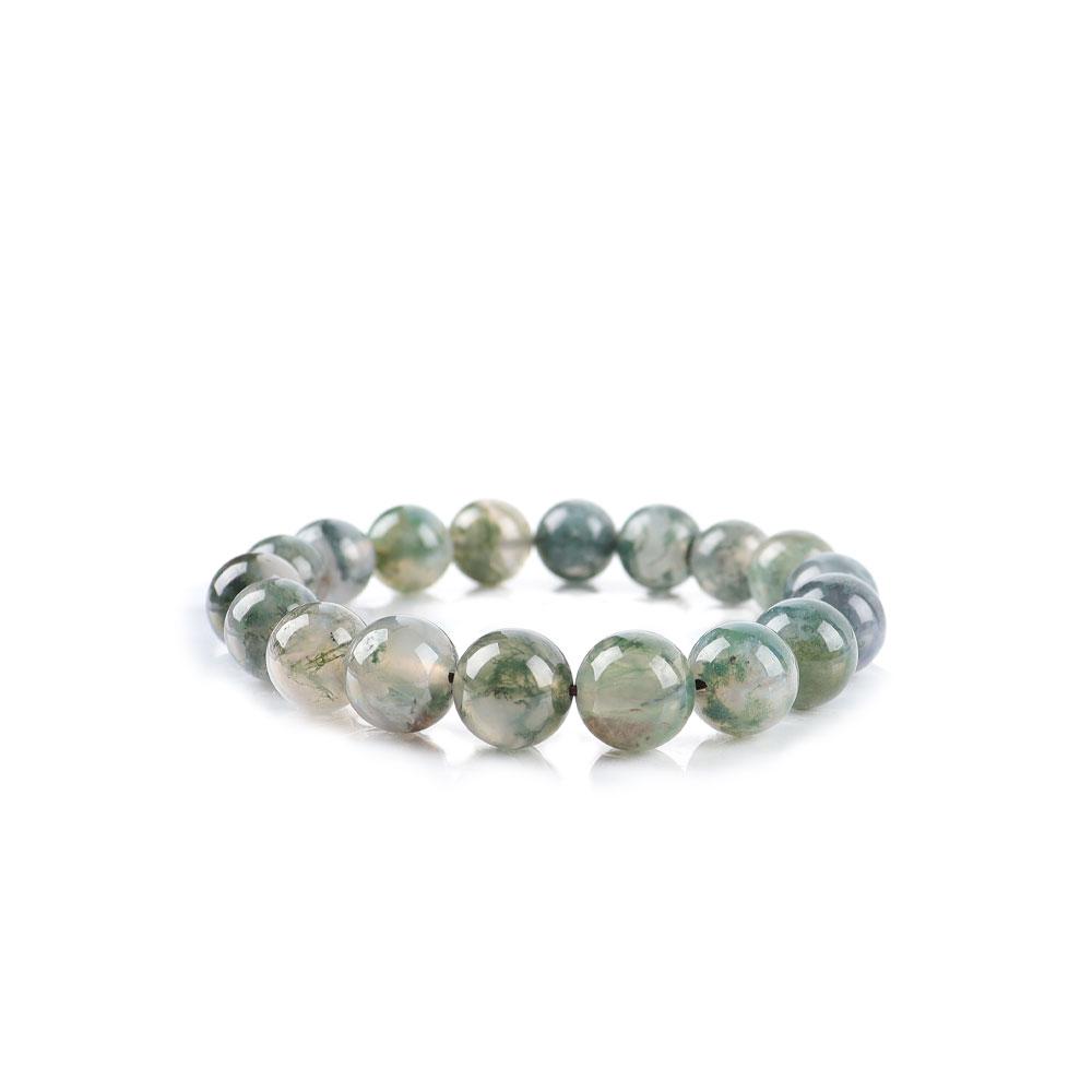 10mm Moss Agate Bracelet Wholesale Crystals USA