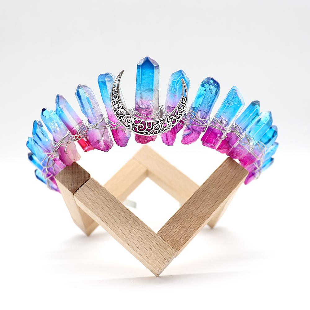 The Rainbow Aura Quartz Witch Crystal Crown Wholesale Crystals USA