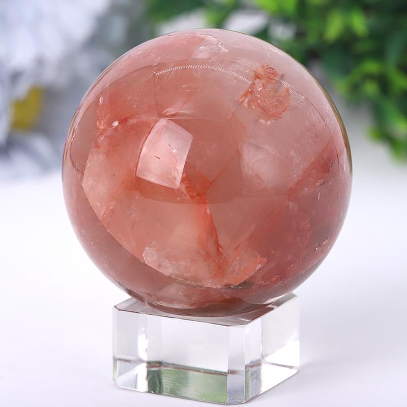 2.5“-4.5” Fire Quartz Sphere Wholesale Crystals USA