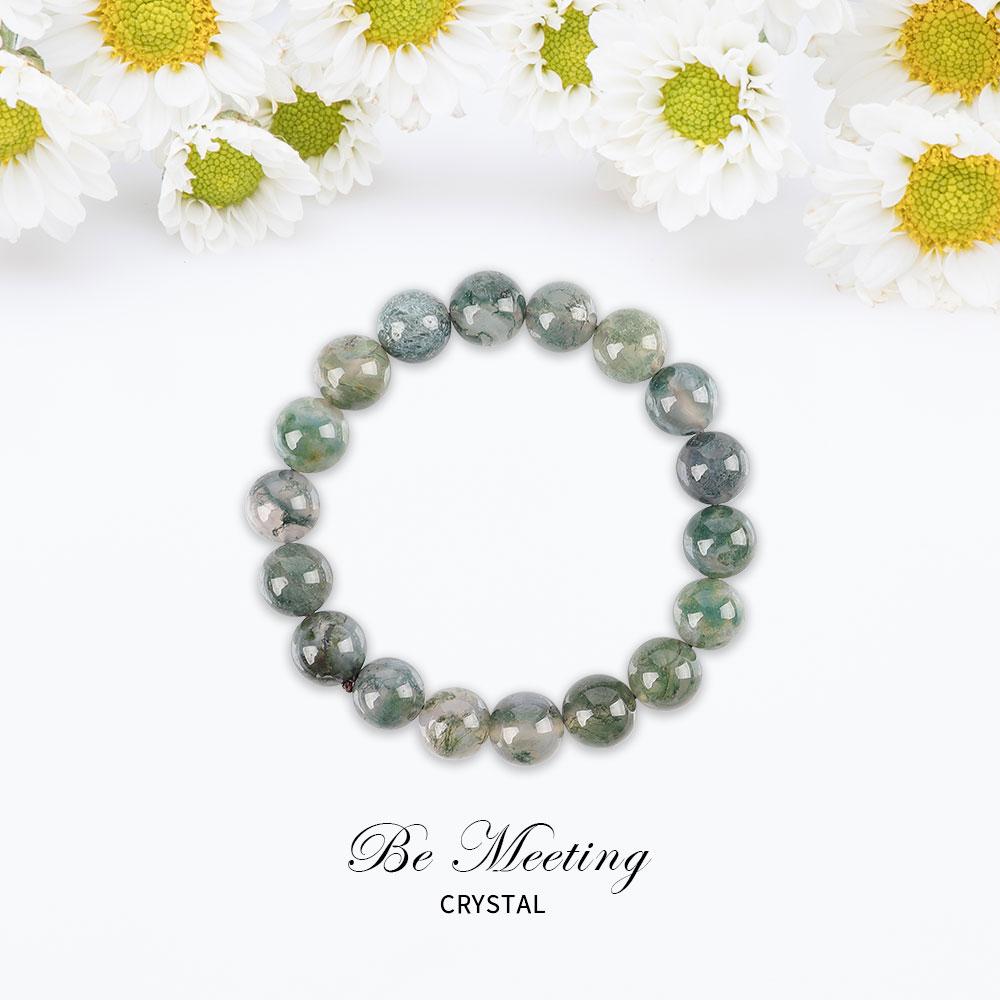 10mm Moss Agate Bracelet Wholesale Crystals USA