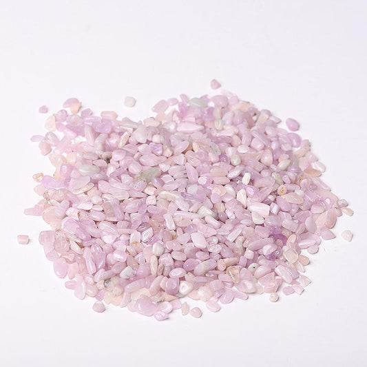 0.1kg Different Size Natural Kunzite Crystal Chips for Decoration Wholesale Crystals USA