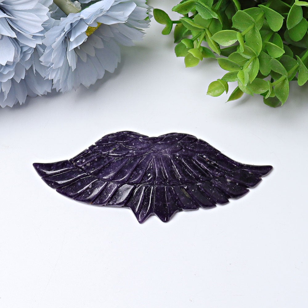 4.7" Angel Wings Crystal Carvings Wholesale Crystals USA