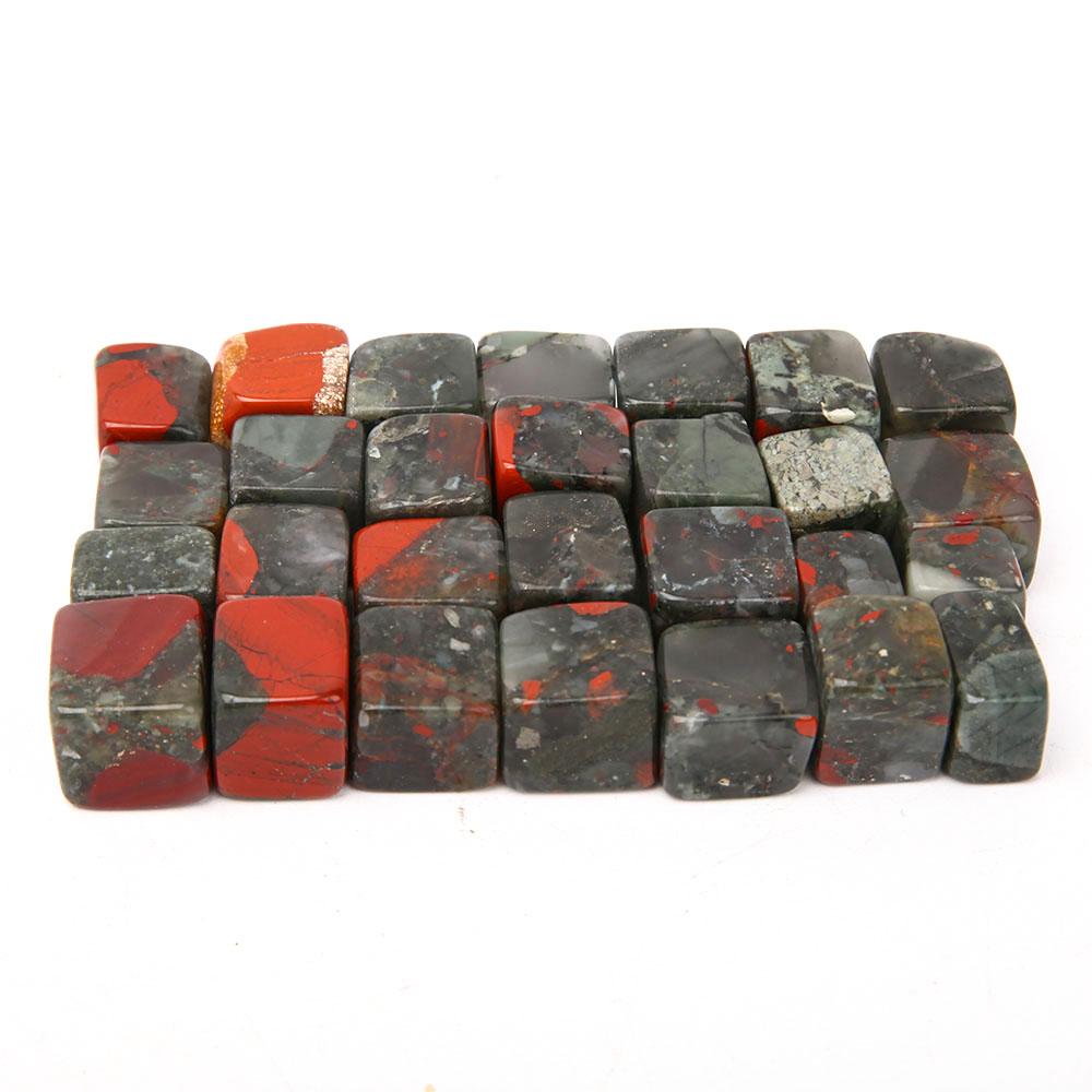 0.1kg Africa Blood Stone Cubes Wholesale Crystals USA