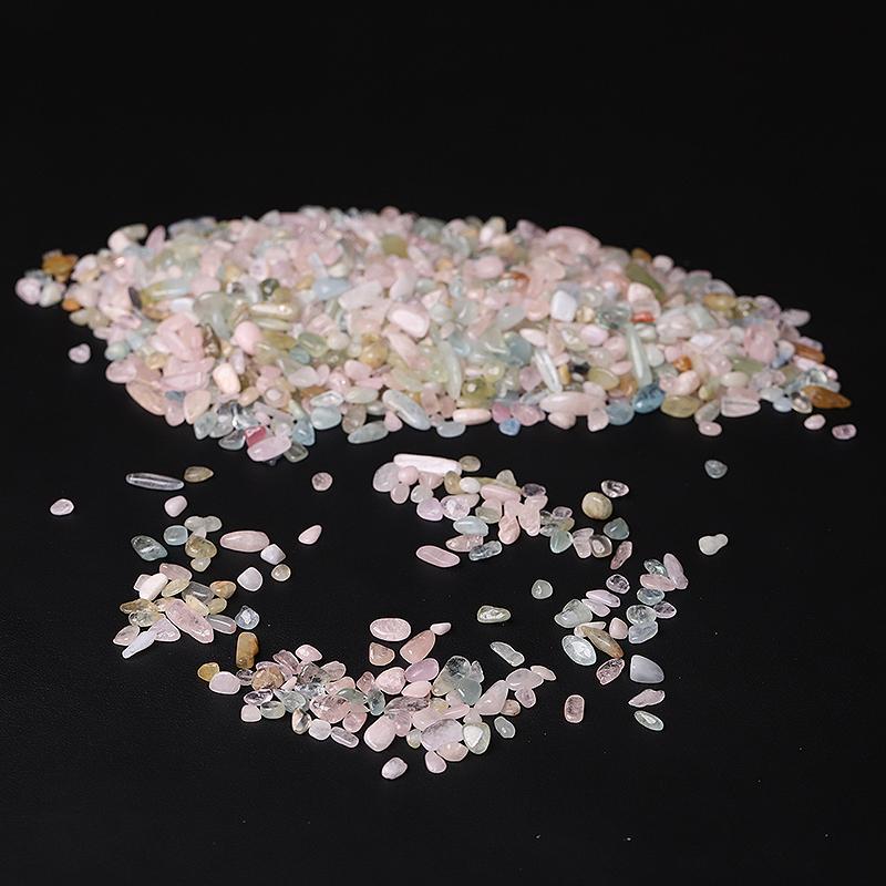 0.1kg Natural Morganite Chips Crystal Chips for Decoration Wholesale Crystals USA