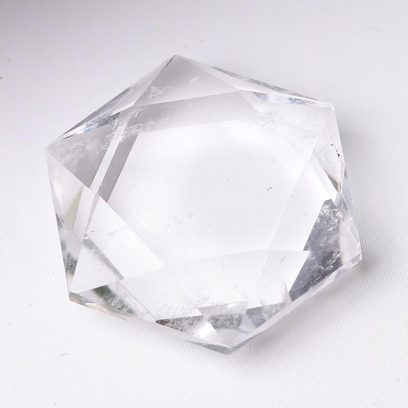 1" Crystal Hexagon Pocket Stone  for Pendant for DIY Wholesale Crystals USA