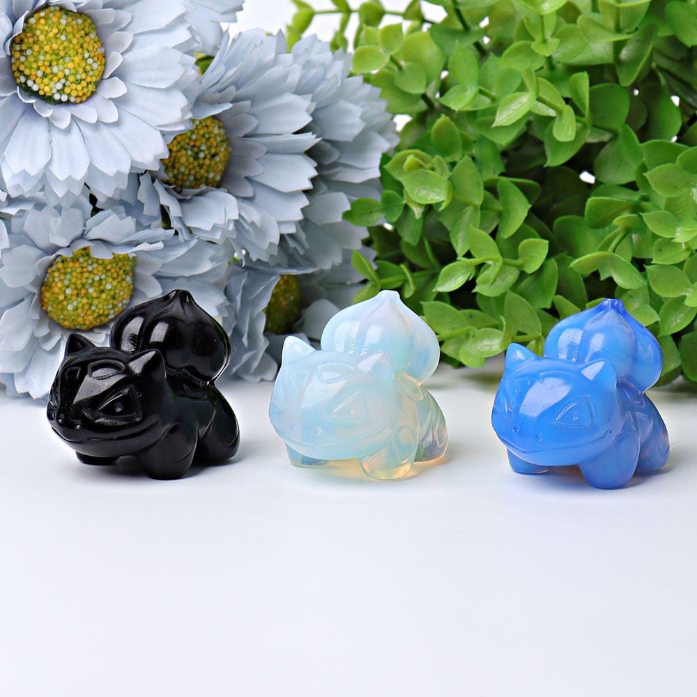 1.8" Bulbasaur Crystal Carvings Wholesale Crystals USA