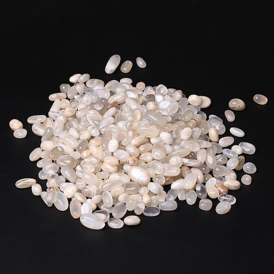 0.1kg Round Shape Natural Moonstone Chips Crystal Chips for Decoration Wholesale Crystals USA
