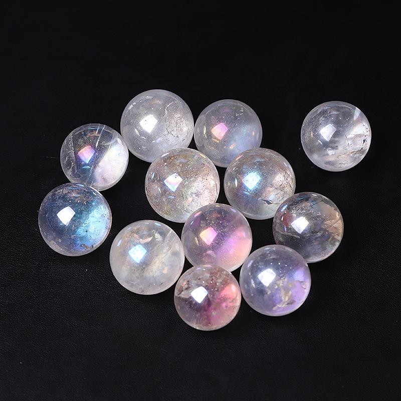 0.25kg Aura Clear Quartz Crystal Sphere Wholesale Crystals USA