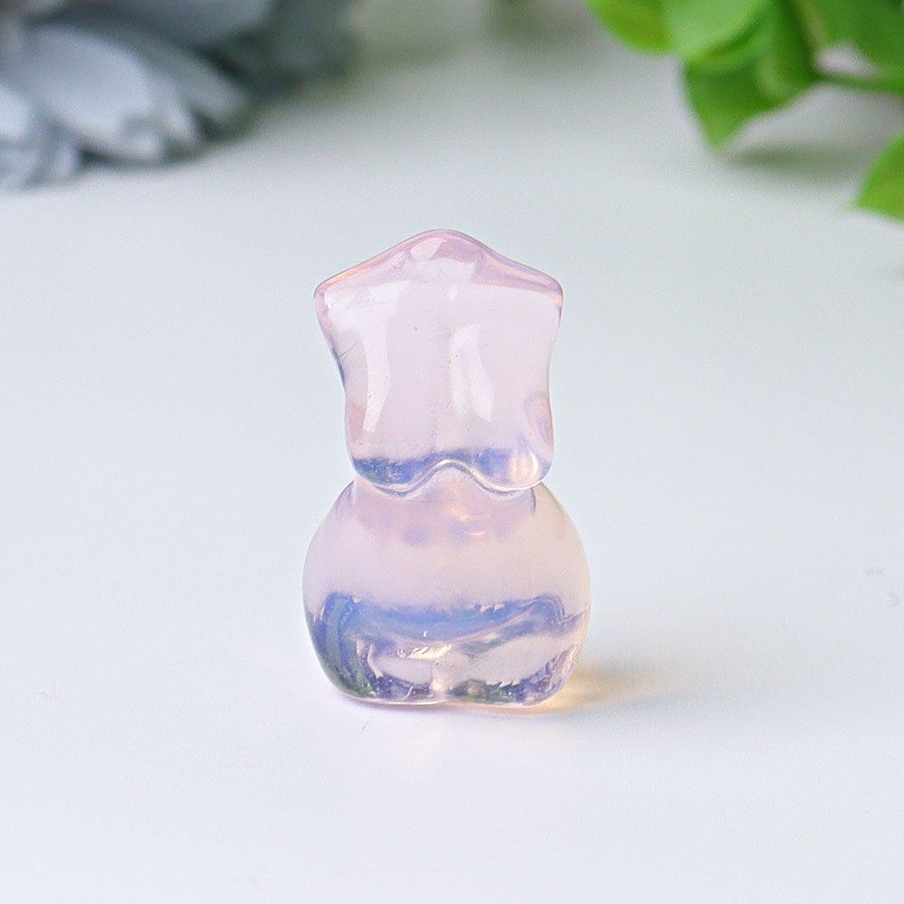 1.2" Mini Woman Model Body Crystal Carvings Wholesale Crystals USA