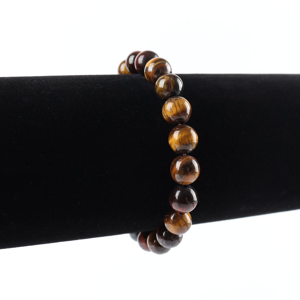 8mm Rainbow Tiger Eye Bracelet Wholesale Crystals USA