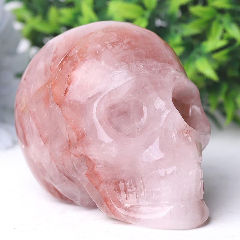 3.5" Fire Quartz Skull Crystal Carvings Wholesale Crystals USA