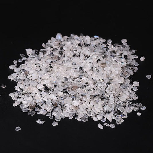 0.1kg Different Size Natural Moonstone Chips Crystal Chips for Decoration Wholesale Crystals USA