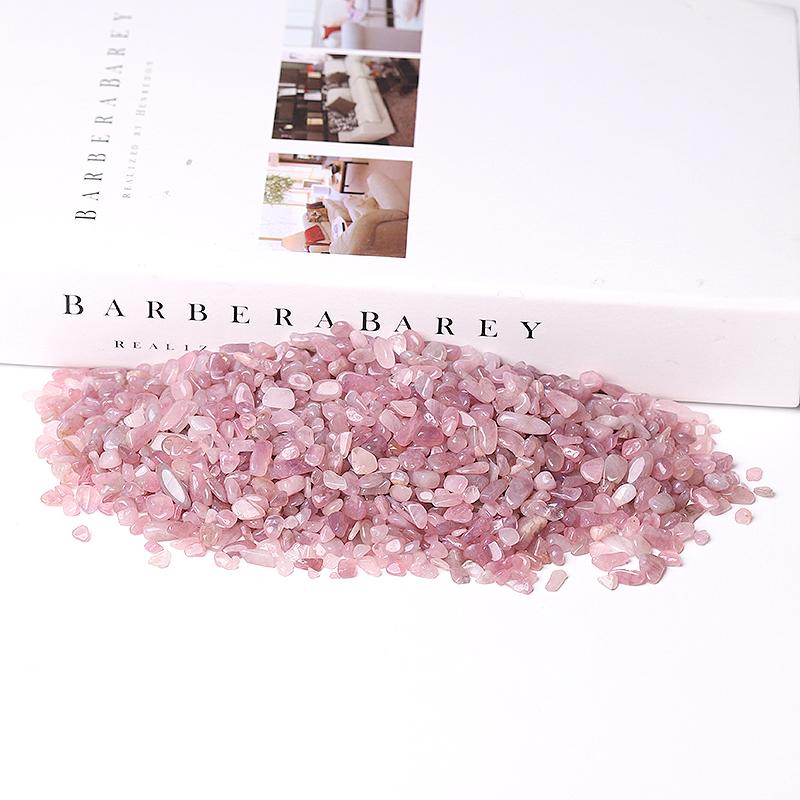 0.1kg Natural Madagascar Rose Quartz Chips Wholesale Crystals USA